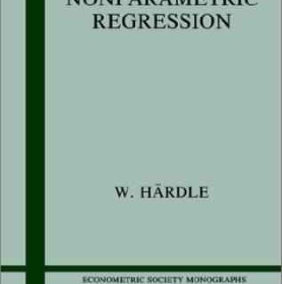 Applied Nonparametric Regression by Wolfgang Härdle