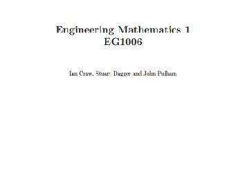 Engineering Mathematics 1