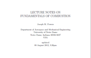 Fundamentals of Combustion