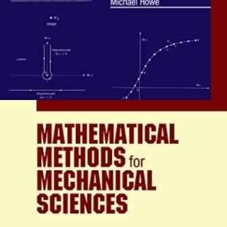 Mathematical Methods for Mechanical Sciences