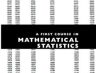 a first course in mathematical statistics