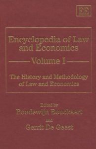 Encyclopedia of Law and Economics by Boudewijn Bouckaert, Gerrit De Geest