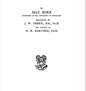 The Mechanics Of The Atom by Max Born