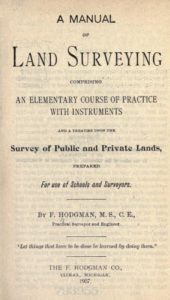A Manual Of Land Surveying by F. Hodgman