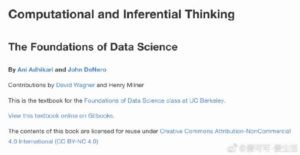 Computational and Inferential Thinking: The Foundations of Data Science  by Ani Adhikari, John DeNero