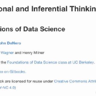Computational and Inferential Thinking: The Foundations of Data Science  by Ani Adhikari, John DeNero