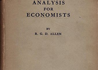 Mathematical Analysis for Economists by R. G. D. Allen
