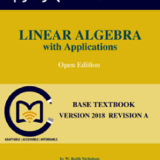 Linear Algebra with Applications by W. Keith Nicholson top free books