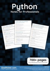 Python Notes for Professionals top free books