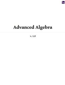 Advanced Algebra by John Redden Top Free Books