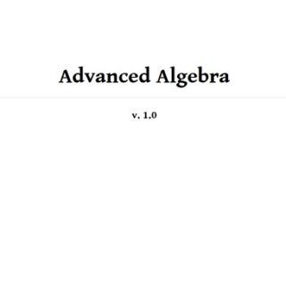 Advanced Algebra by John Redden Top Free Books