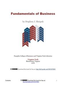 Fundamentals of Business by Stephen J. Skripak top free books
