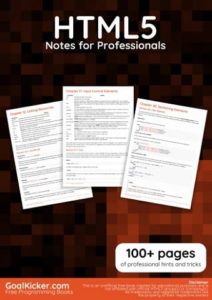 HTML5 Notes for Professionals Top Free Books