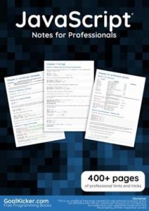 JavaScript® Notes for Professionals book top free books