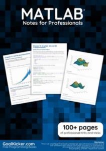 MATLAB Notes for Professionals Top Free Books